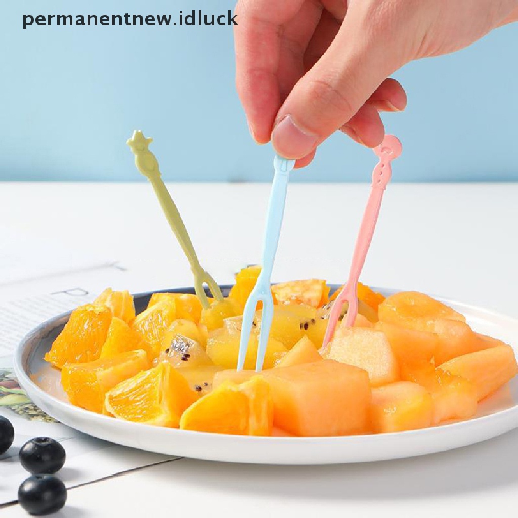 50 Pcs Garpu Buah / Kue / Dessert Untuk Dekorasi Pesta