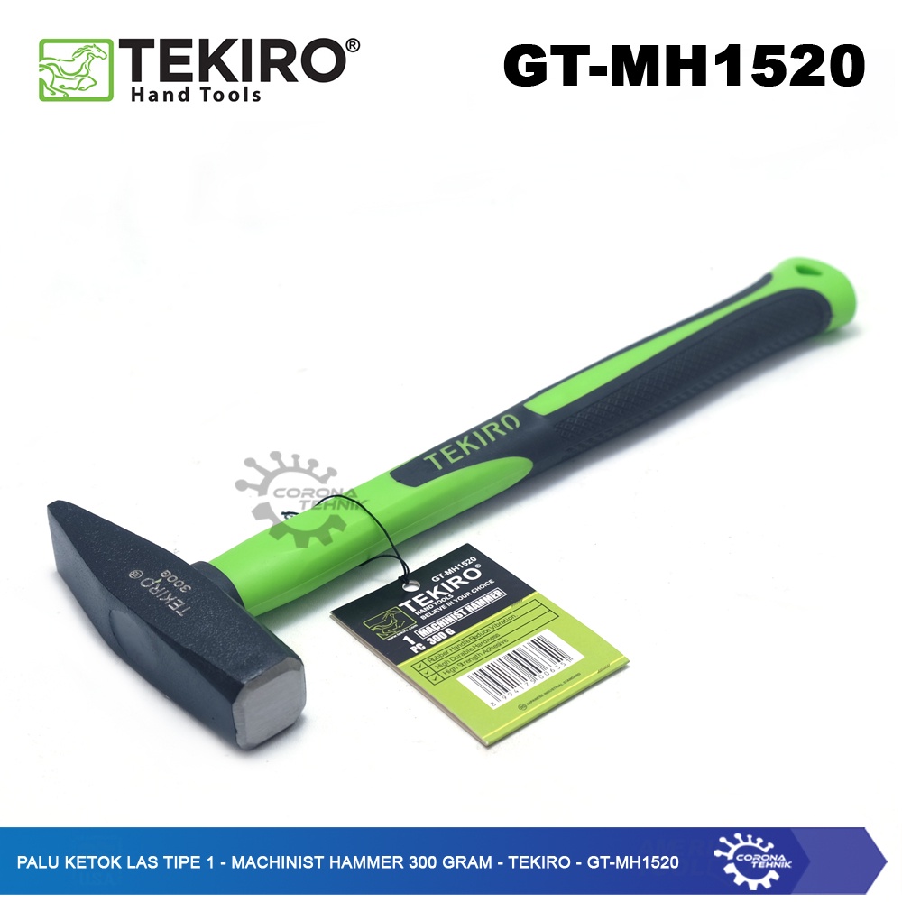 Tekiro - GT-MH1520 - Palu Ketok Las Tipe 1 - Machinist Hammer 300 Gram