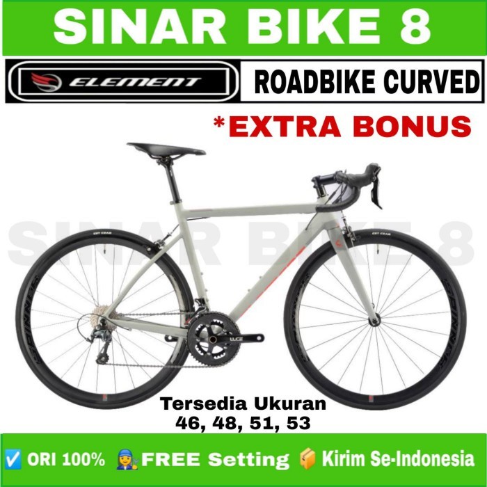 Sepeda Balap Roadbike ELEMENT CURVED 700C Alloy Sensah 20 Speed Balap