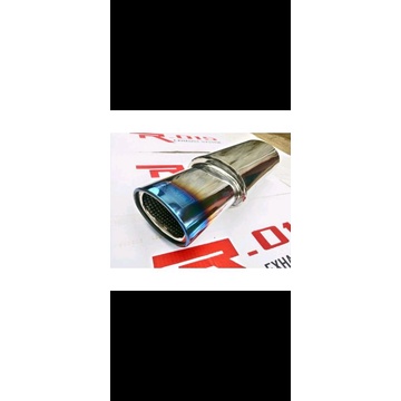 Knalpot Mobil HKS oval Panjang Polos