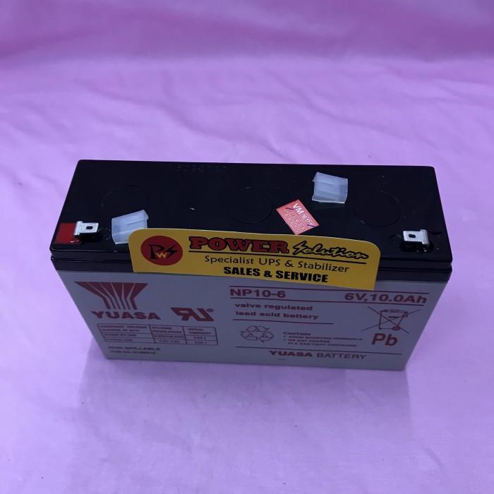 Battery Yuasa NP10-6 6v 10Ah Aki baterai Kering Yuasa 6v 10Ah NP10-6