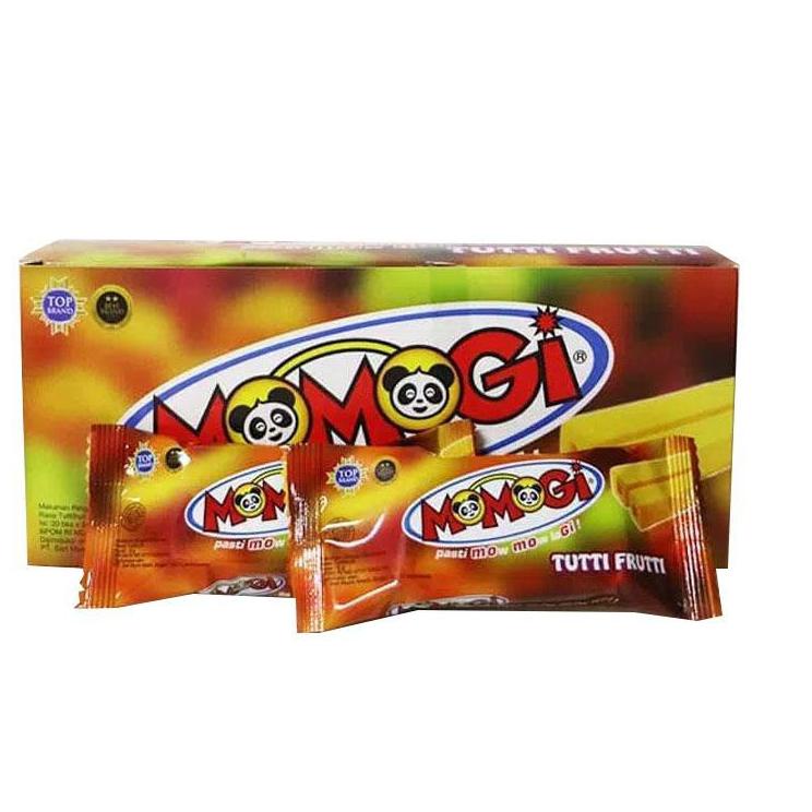 

✦MURAH LEBAY✦ MOMOGI Stick Makanan Ringan Ekstrudat - Netto 20 pcs x 6 gr Tutti Frutti 1 Dus
