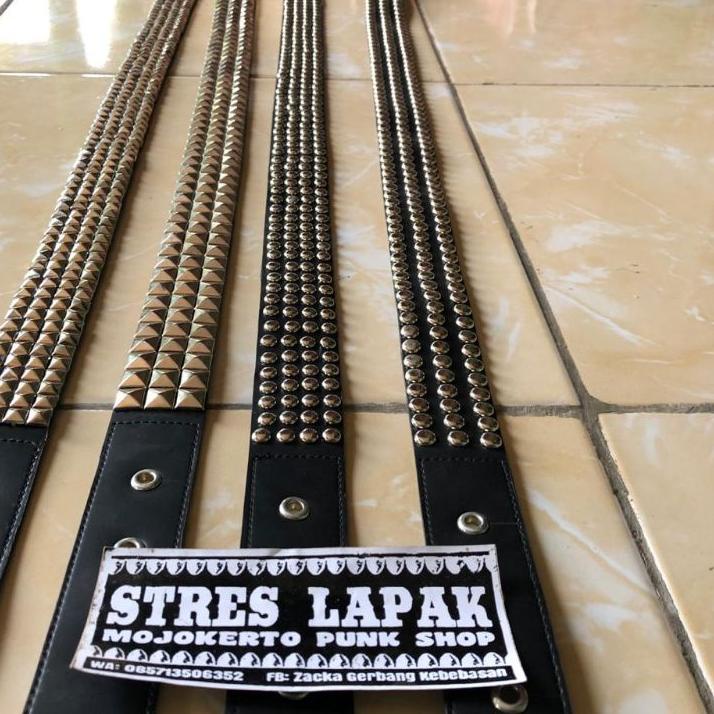 ➧ Sabuk punk rock Gesper spike sabuk keren belt korea belt bts belt cewek pria sabuk wanita unisex s