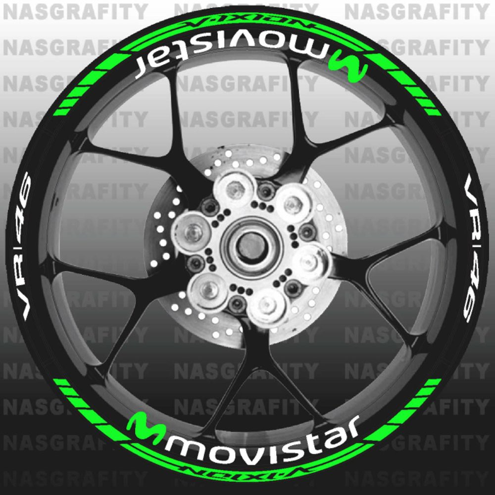 stiker velg yamaha vixion movistar vr46 Bagus