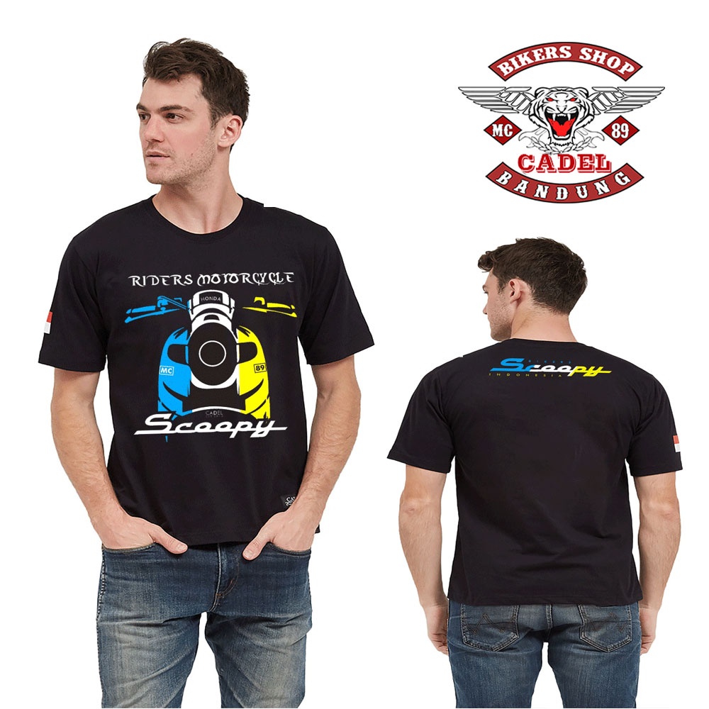 TERBARU Kaos Distro Honda Scoopy T-shirt Bikers Honda Club Motor Scoopy FYP Baju Scoopy Fashion Moto
