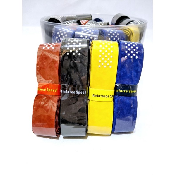 Grip RS Karet Tebal Bludru Bintik anti licin Original/Grip Raket Tebal