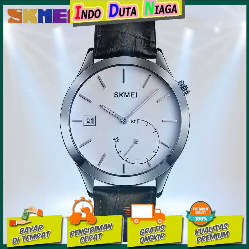 IDN - SKMEI Jam Tangan Analog Pria Strap Kulit - 1581