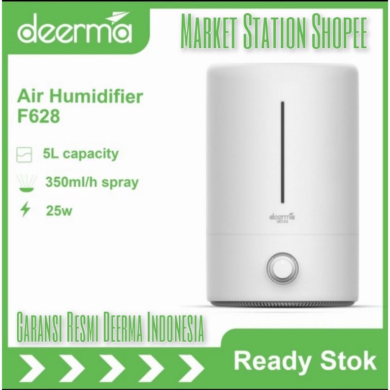 Deerma F628 Air Humidifier Ultrasonic large Capacity 5 Liter Garansi Resmi Deerma Indonesia