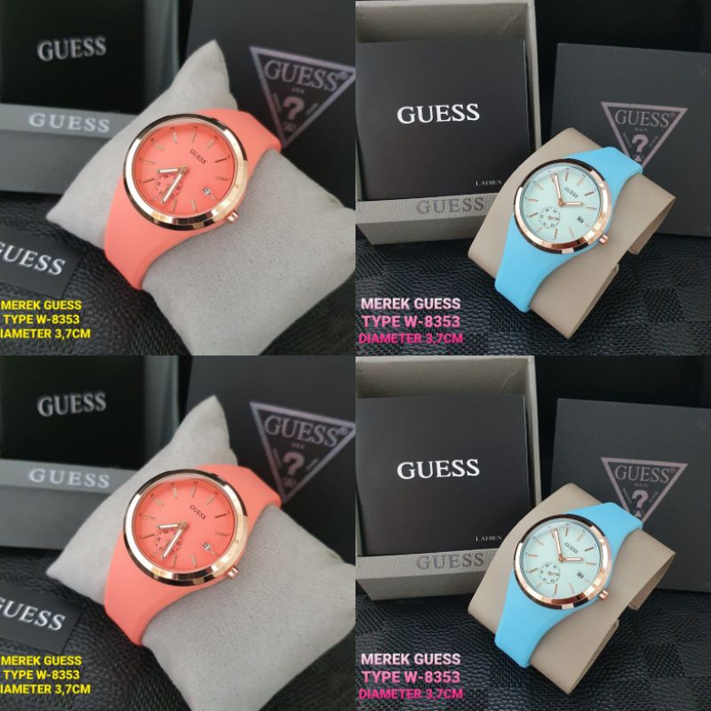 Jam Wanita Guess W8353 Rubber Premium