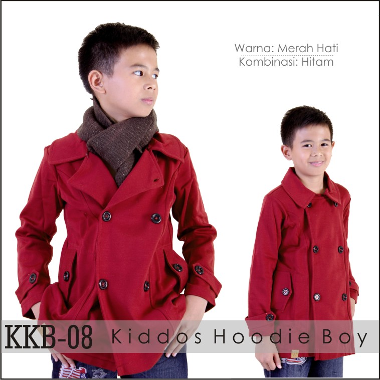 Jaket Anak Laki / Pria Korea Muslimah Hoodie Blazer Ribbon Terbaru Terlaris Korean KKB-08