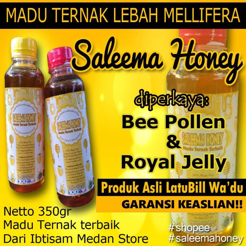 

Madu Asli Saleema Honey Madu Murni Mellifera kemasan netto 350gr