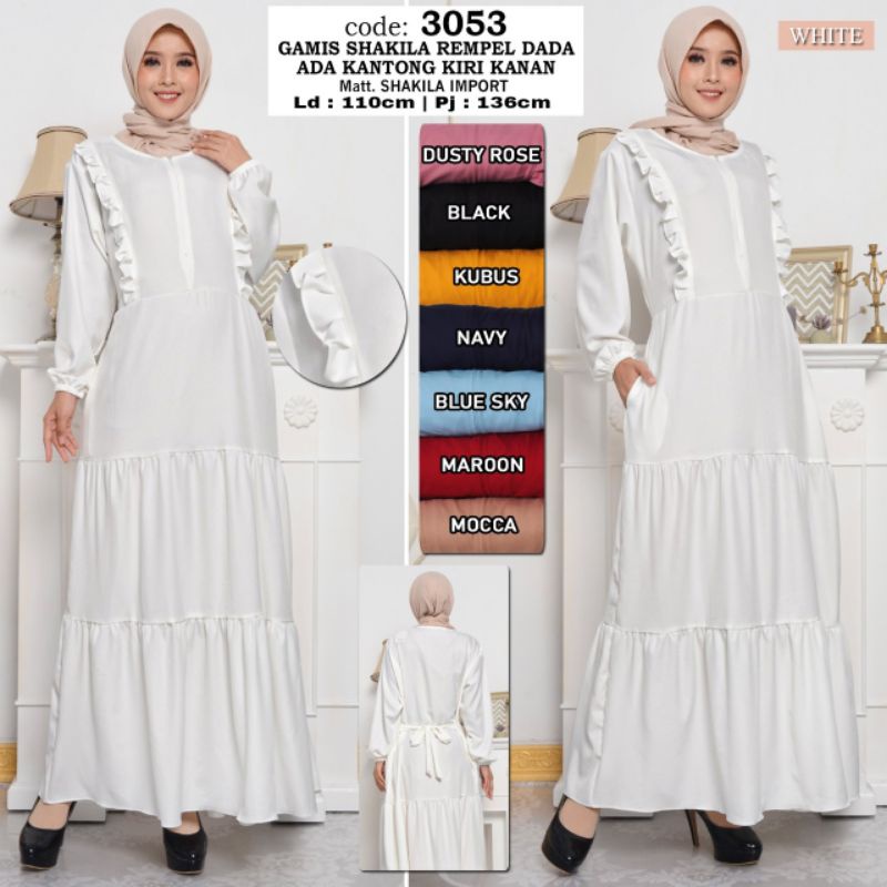 Yunisa Dress Gamis Busui Harian Daily Raya Lebaran Basic Polos Syari