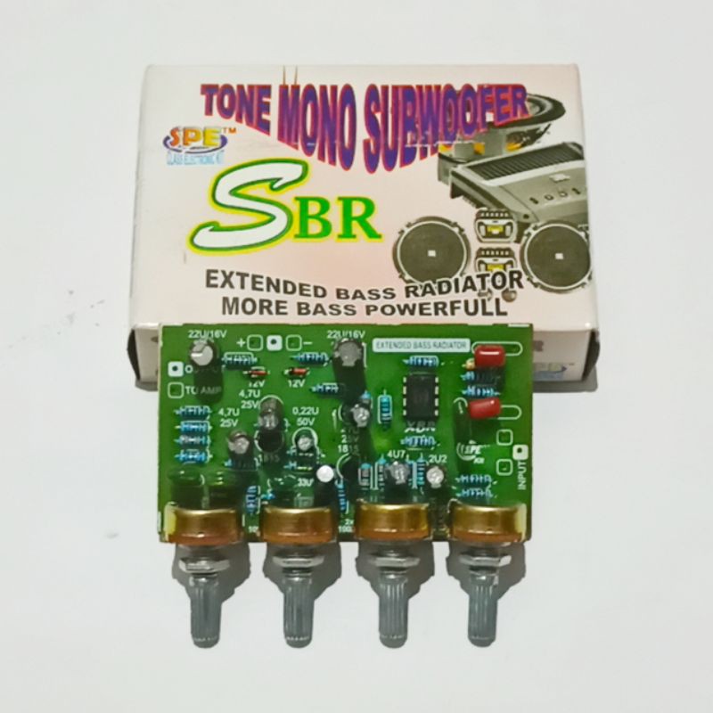 SBR Tone Control Mono Plus Subwoofer Extended Bass Radiator SPE