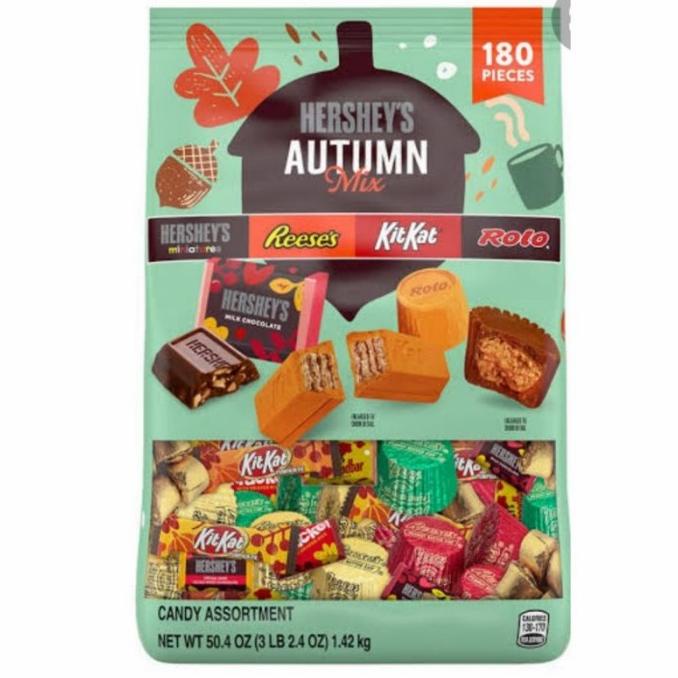 

HERSHEY'S AUTUMN MIX 180 PIECES / COKLAT HERSHEYS HERSHEY DC51C1215