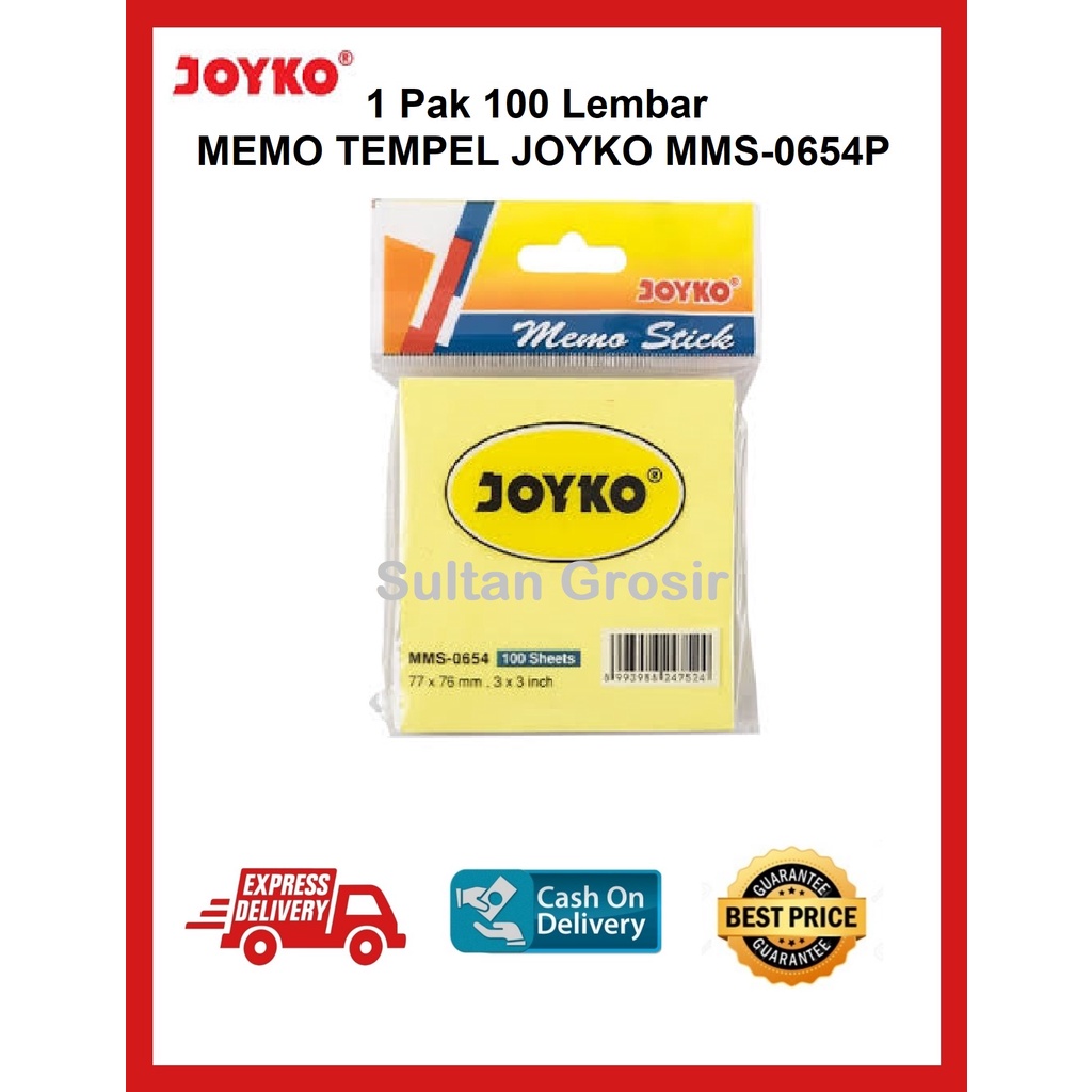 

MEMO STICK/STICKY NOTE/KERTAS MEMO/MEMO TEMPEL JOYKO MMS-0654P