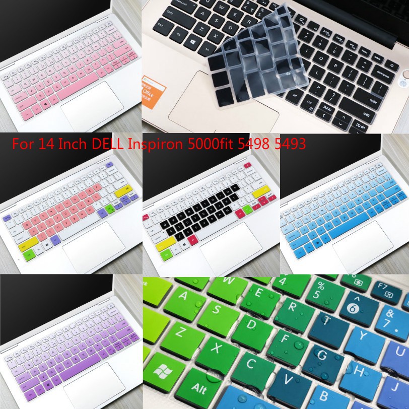 Cover Pelindung Keyboard Laptop Bahan Silikon Ultra Tipis Untuk Dell Inspiron 5000fit 5498 5493 14 &quot;