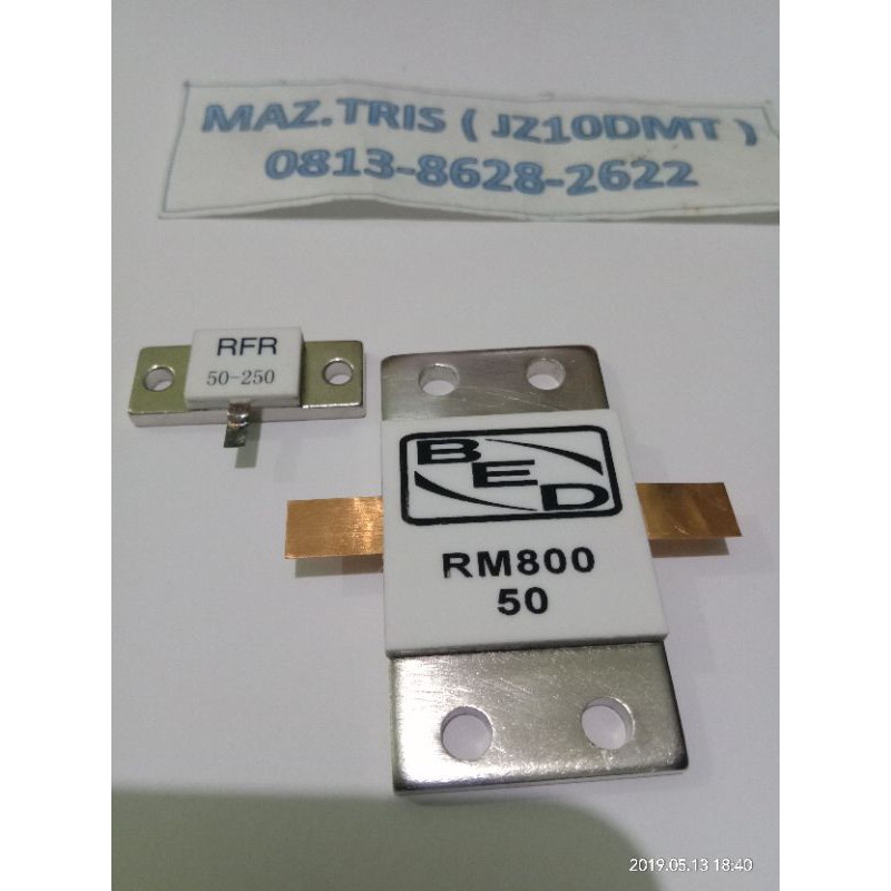 RF Resistor RM800 50 800 Watt 50 Ohm BED RM800 800Watt 50ohm Dummy Load Flange Double Pin Asli