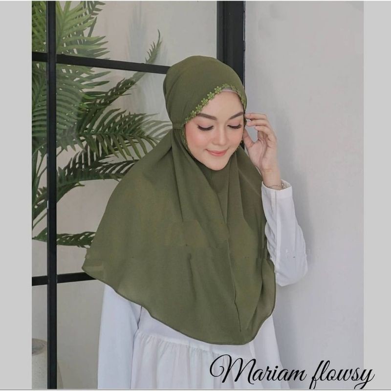 BERGO MARYAM RENDA MELATI DIAMOND / HIJAB BERGO MELATI NON PET PART 2-1