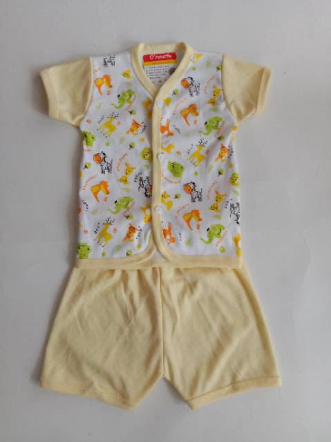 Setelan Baju Bayi Pendek 3 Stel / Baju Bayi SNI Tangan Pendek Dapat 3 Stel