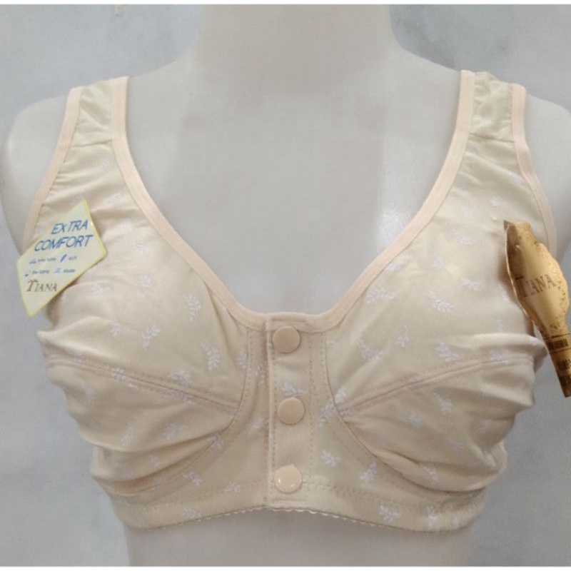 bra bh jumbo kancing depan tanpa kawat tanpa busa nyaman