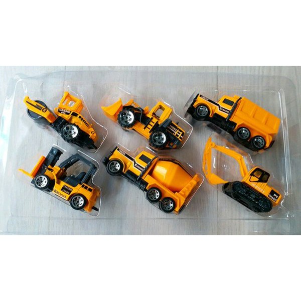 Mainan Mobil Contruction Playset isi 6 pcs