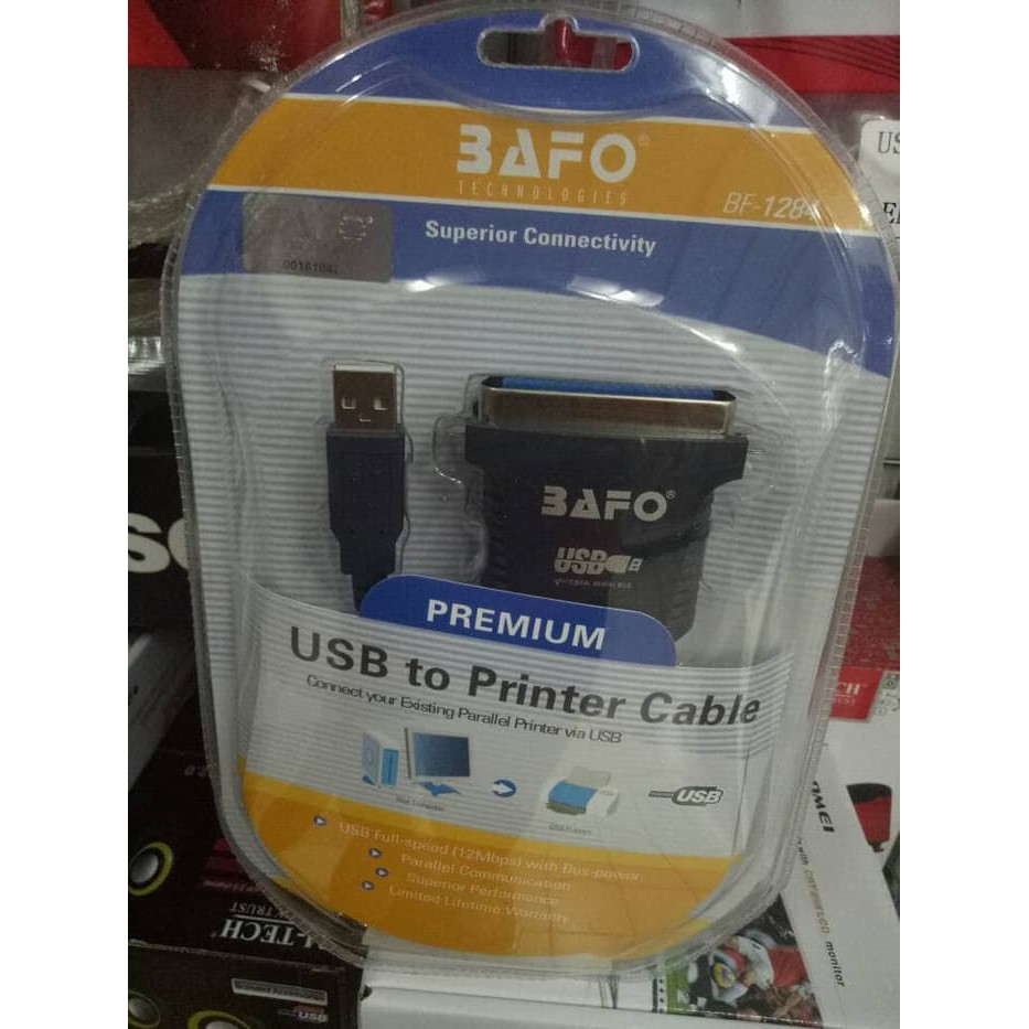 Jual KABEL CONVERTER USB TO PARALEL PRINTER LPT BAFO BF1284 ORIGINAL