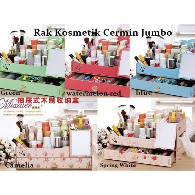Rak kosmetik cermin SIZE JUMBO Shopee Indonesia Rak kosmetik cermin SIZE JUMBO Shopee Indonesia
