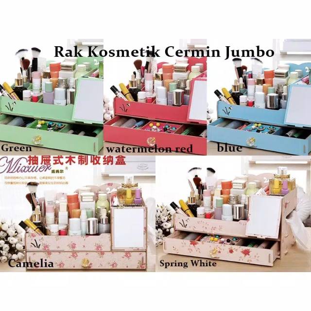  Rak  kosmetik  cermin SIZE JUMBO  Shopee Indonesia