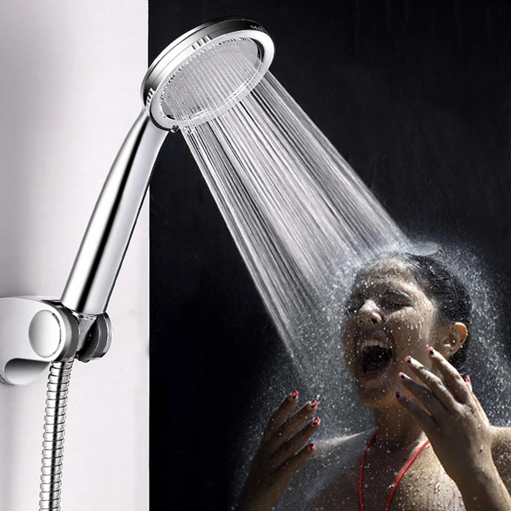 Kepala Shower Hemat Air ABS Tekanan Tinggi Multi Fungsi Nozzle Bertekanan Showerhead Hujan Kuat