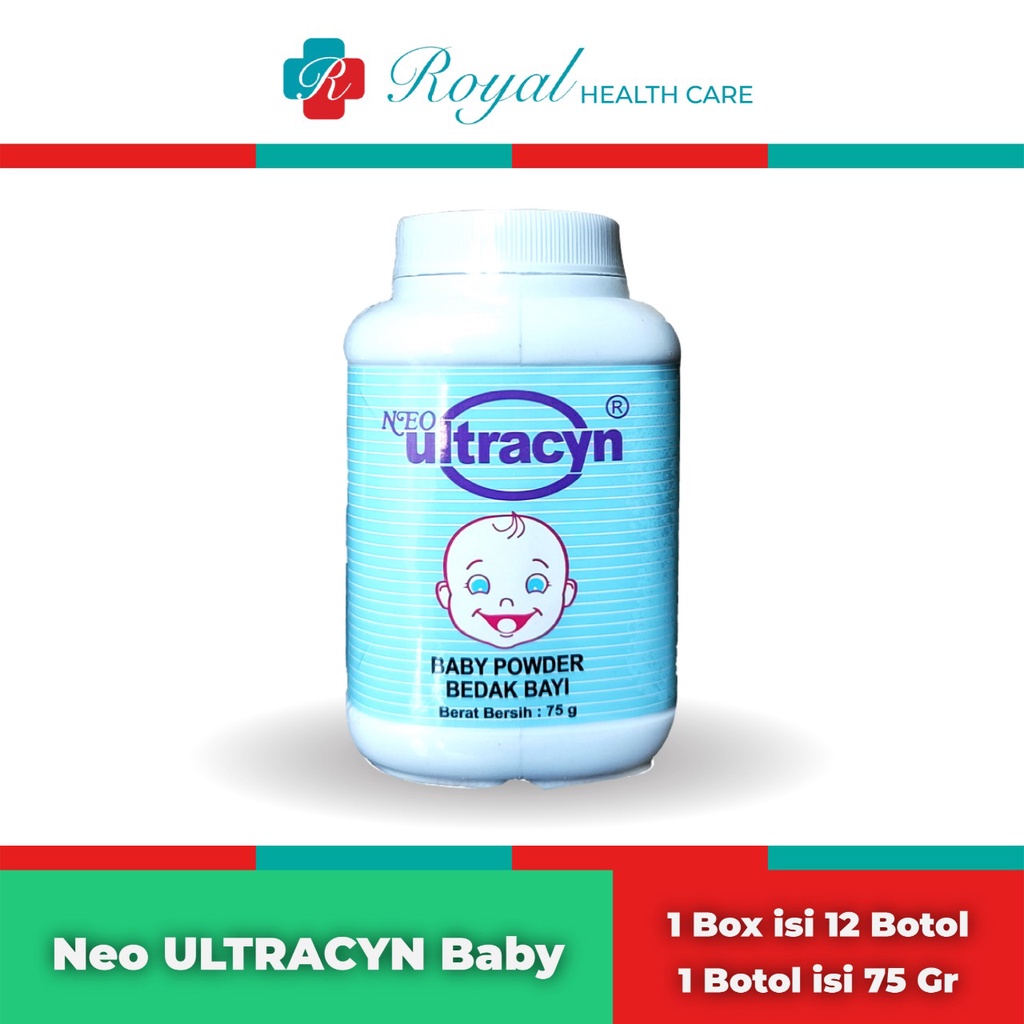 NEO ULTRACYN Box Bedak Bayi 75gr isi 12