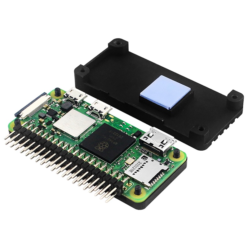 Vivi for Raspberry Pi Zero 2untuk W Untuk Case Bahan Aluminum Alloy Untuk Shell+Straight Curve