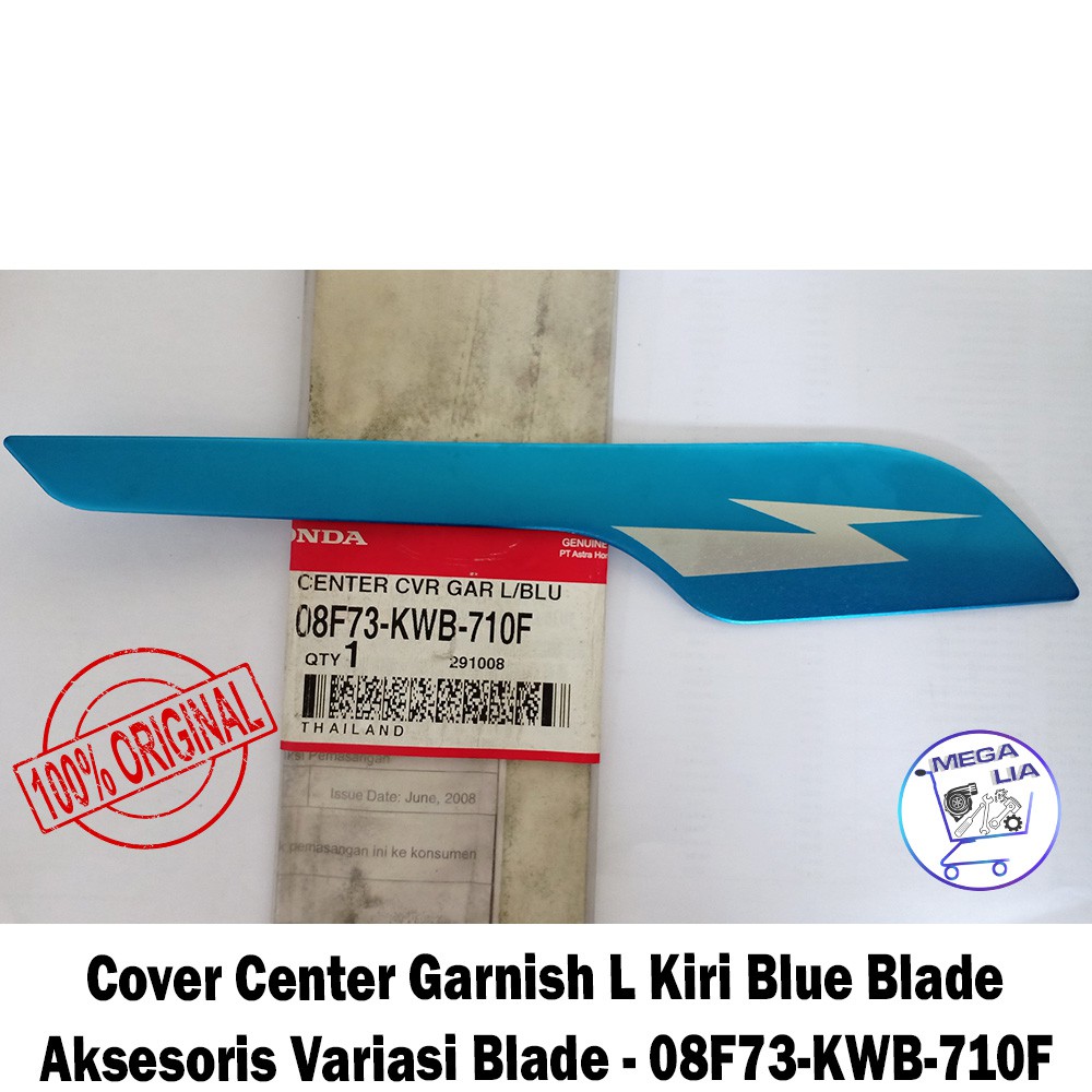 Cover Center Garnish L Kiri Blue Blade - Aksesoris Variasi Blade - 08F73-KWB-710F ORI HONDA