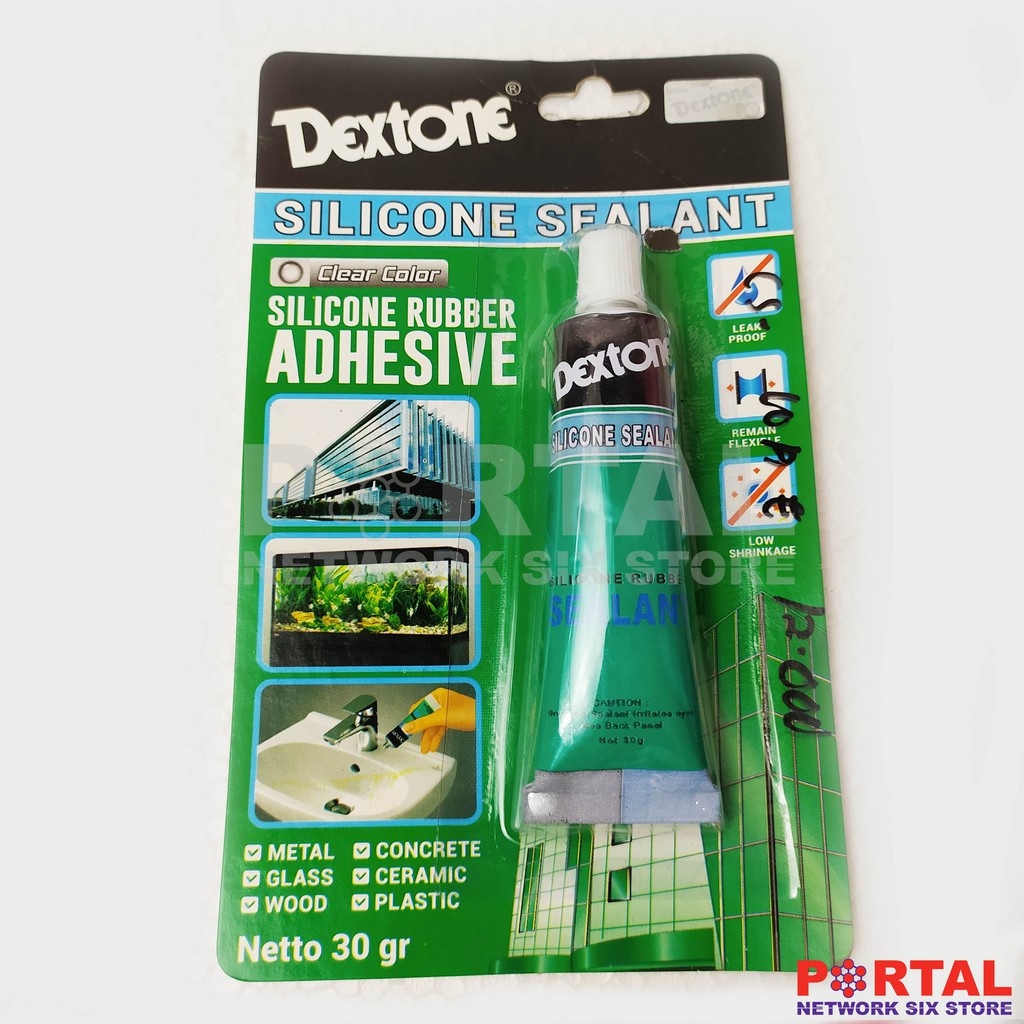 

Lem Sealant - Lem Kaca Silicone Dextone Rubber 30 gram Clear