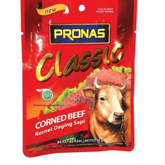 

PROMO 5.5 Pronas Corned Beef Sachet 50 Gr