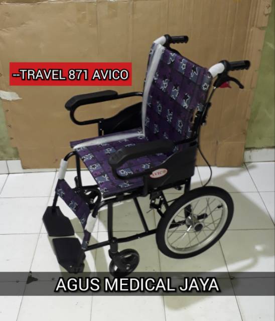 Roda belakang kursi roda travel