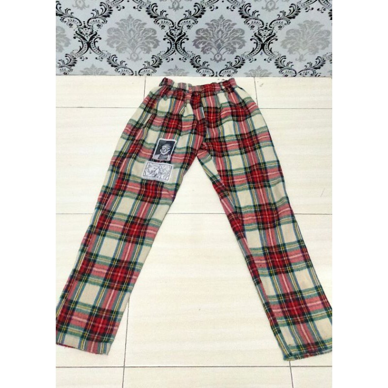 celana THANKSINSOMNIA PANTS AMARA WHITE 