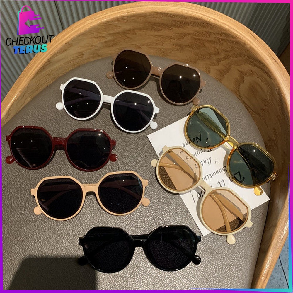 CT C653 C661 Kacamata Hitam Wanita Pria Korean Style Fashion Sunglasses Aesthetic Retro Import Women Kacamata Fashion Korea