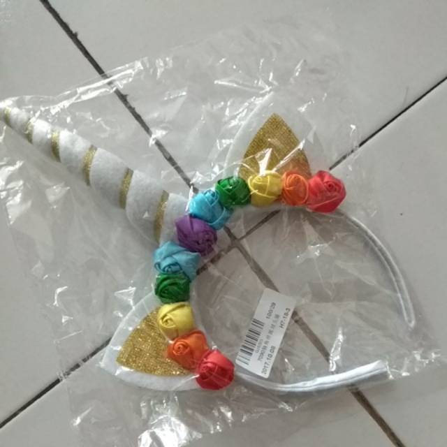 Bando unicorn bunga cantik murah