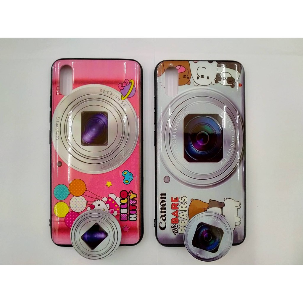 Casing VIVO Y91C Case Fuze Casing Camera GRATIS Popsocket Karakter Lucu