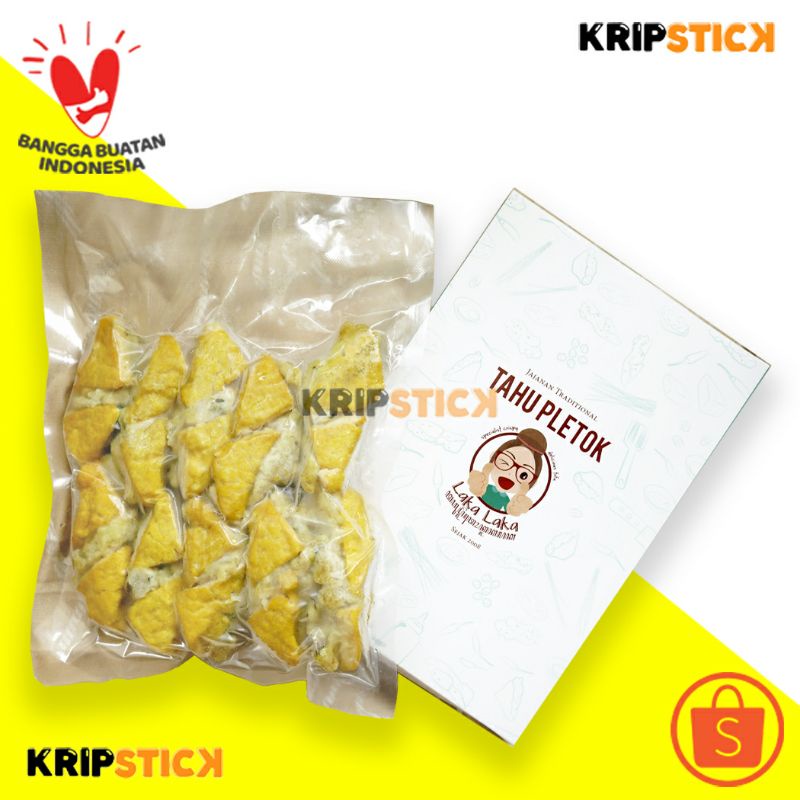 

Tahu Pletok Vaccum / Tahu Tegal / Tahu Pletok / Laka Laka Tofu / vaccum isi 10 pcs