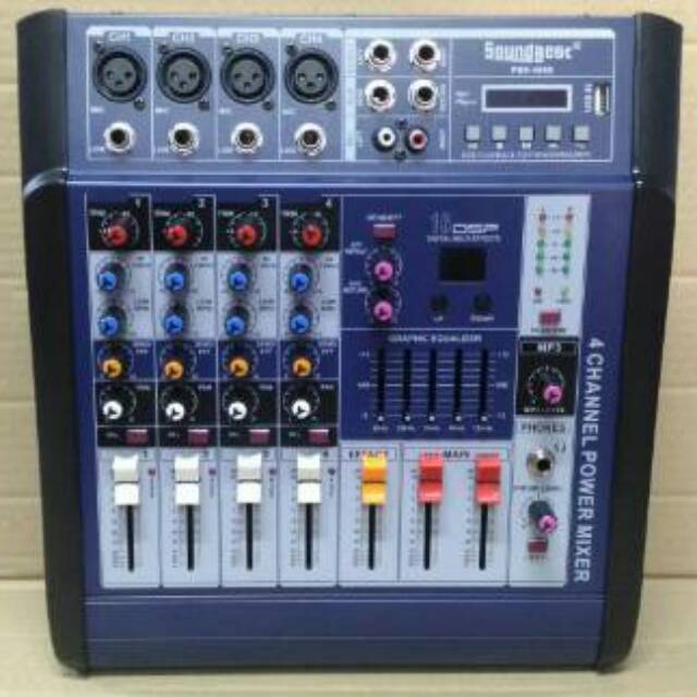 POWER MIXER 4 CHANNEL SOUNDBEST PMX 404D
