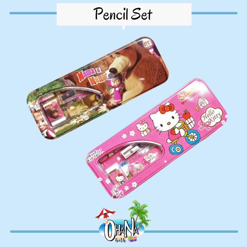 

OHANABETH - TEMPAT PENSIL KALENG SET ISI PENSIL