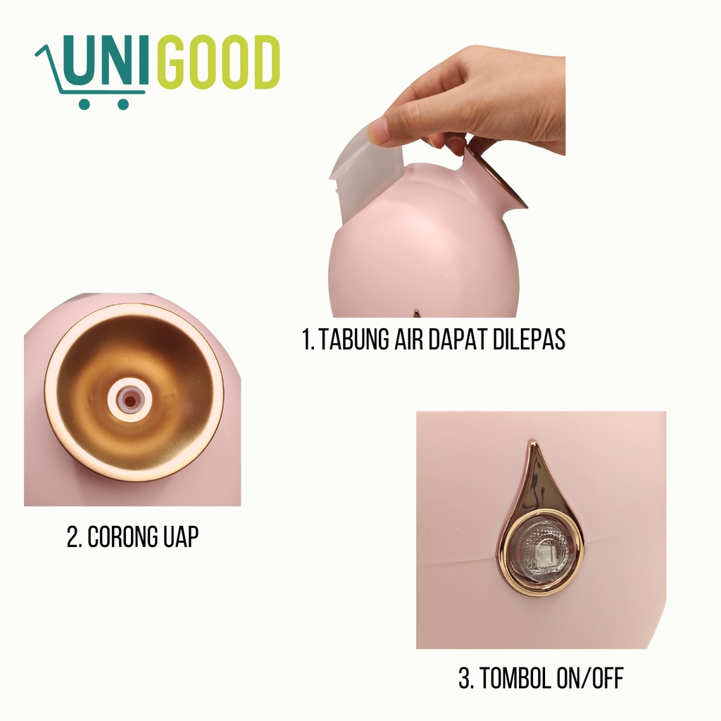 UNIGOOD - KSKIN Facial Steamer Nano Face Steam Spray Sauna Alat Uap Wajah Moisturizing