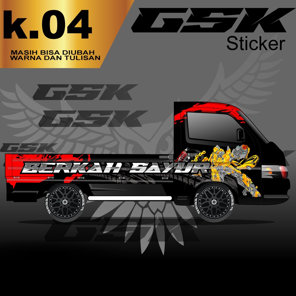 Decal Sticker New Carry Pick Up-Stiker Carry New k.04