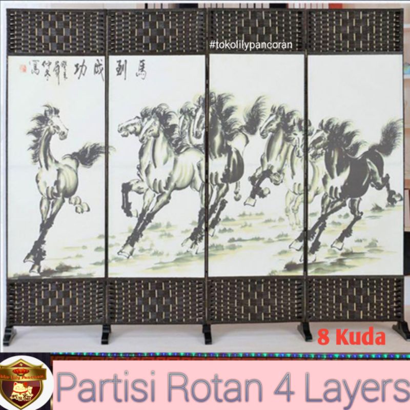 Partisi Ruangan Rotan / Partition Oriental / Sekat Ruangan