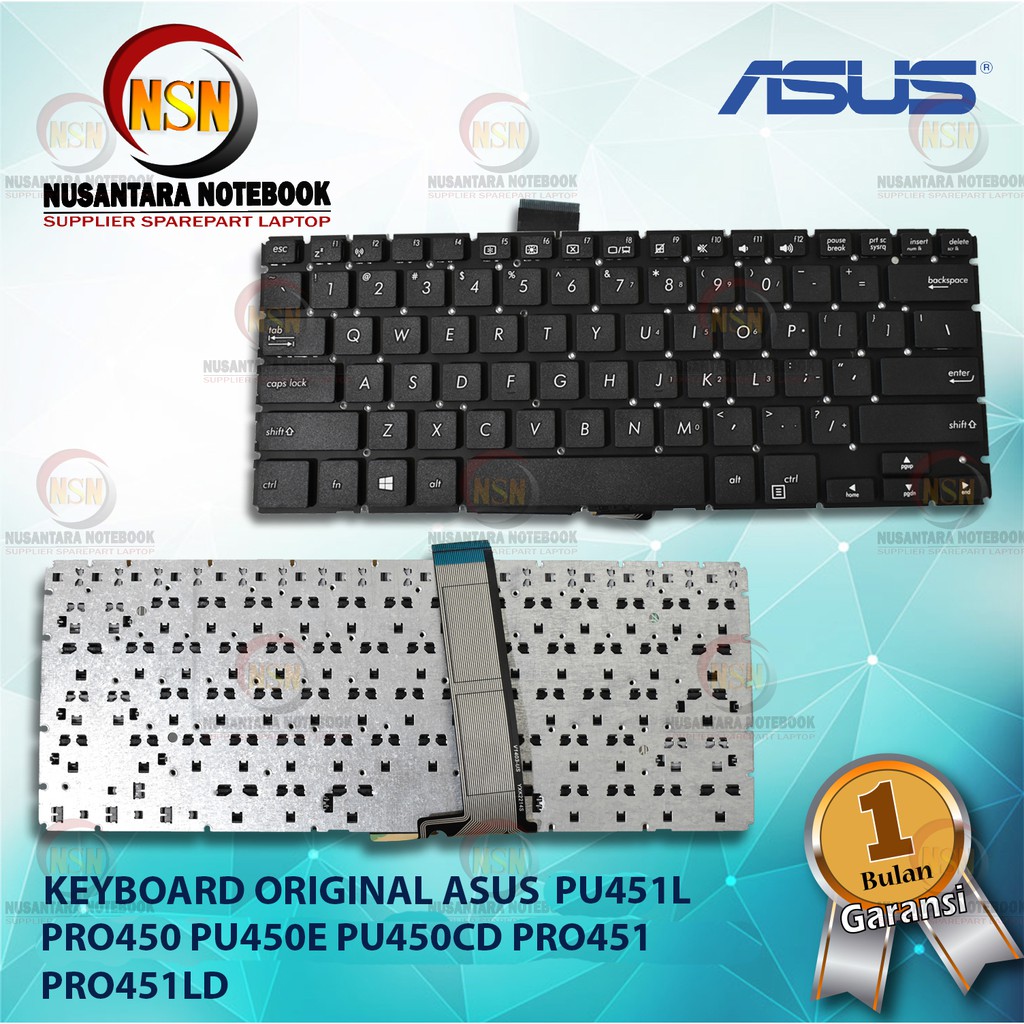 Keyboard Original Asus PU451 PU451L PU451J PU451JF PU451LD PRO450