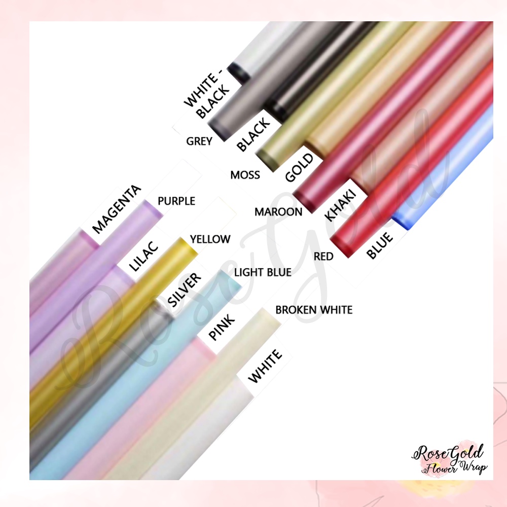 

[1 LEMBAR] COLOR LINE TRANSPARENT CELLOPHANE Flower Wrapping Paper/Kertas Bungkus Buket Bunga