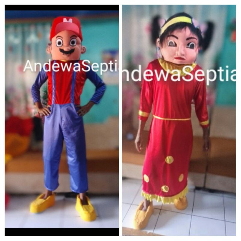 Boneka mampang kepala saja+Fullset ukuran dewasa