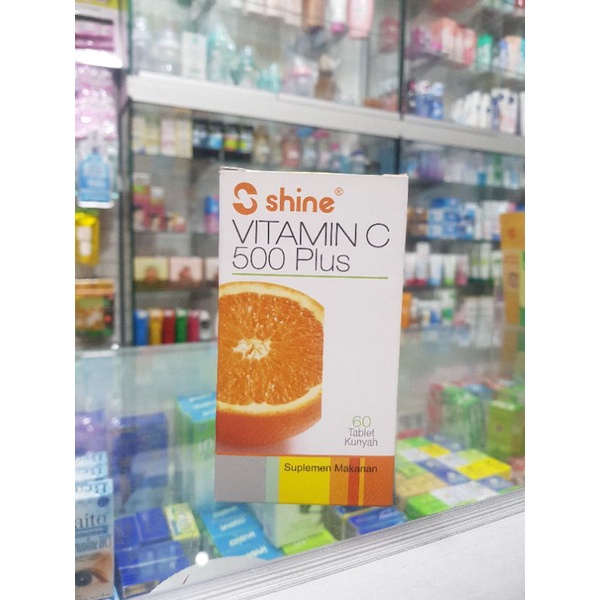 Shine Vitamin C 500 Plus / Vitamin C Tablet Kunyah / Suplemen Makanan