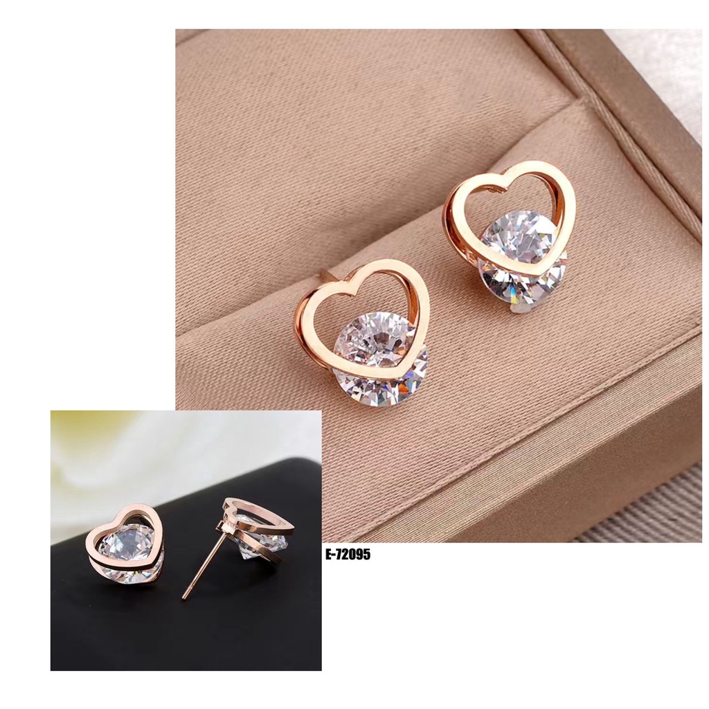 COD! anting titanium wanita anti karat / anting jepit titanium / anting tusuk titanium import